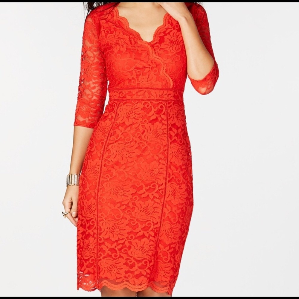 Lipstick Red Lace Dress Macy’s M
